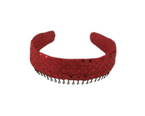 Headband - Red Confetti Dot