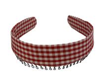 Headband - Red and White Gingham