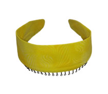 Headband - Sunshine Yellow With Glitter Scarf