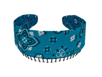 Headband - Bandana Scarf Size in Medium Blue