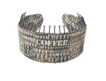 Headband - Coffee Love Scarf Look  (2" Wide Cloth)