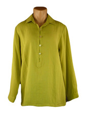 Fridaze Linen Shirt  in Light Olive Green  Sale