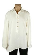 Fridaze Linen Shirt in Ivory  Sale