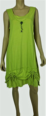 Neon Buddha Stargazer Sleeveless Dress in Citrus Lime  Sale