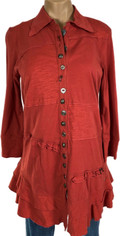 Rusty Brick Red Sojourn Top by Neon Buddha SALE