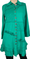 Emerald Green Sojourn Tunic Top by Neon Buddha SALE