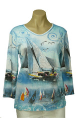 Sail Away Cotton Top   by Cactus Bay  Sale