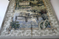 Wall Tapestry Peaceful Pond with Crane SALE
