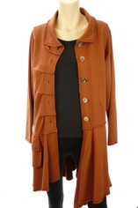 Color Me Cotton CMC Alissa Coat in Rust   Sale