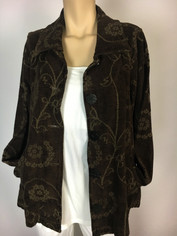 Tapestry Jacket in Coffee by CMC Color Me Cotton  Size Large 