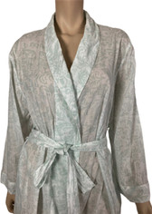 Breeze Cotton Batiste Print Robe by Pine Cone Hall Mojito Green