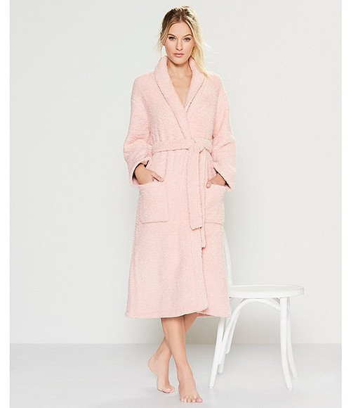 The Ultimate In Comfort Barefoot Dreams Cozychic Adult Robe In Pink