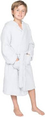Barefoot Dreams Children's (6-8) Cover Up/Robe in Soft Blue on Sale