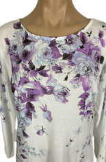 Garden Violets Tunic Top by Kitina