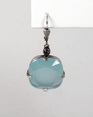La Vie Parisienne Large Drop Earings Ice Blue Opal Crystal