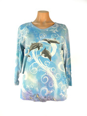 Leaping Dolphins Top    by Cactus Bay  Sale