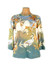 Cranes and Bamboo  Art Image Top by Breeke
