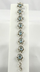 Ice Blue Topaz Silver Bracelet