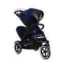 Phil & Teds Navigator 2 Double Inline Buggy Stroller Midnight Blue New In Box 