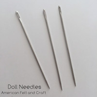 Doll Needles - Set of 3 -4" crafting needles