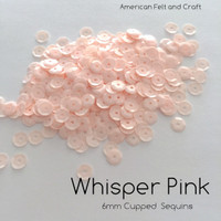 Whisper Pink - 6mm Cupped Sequins