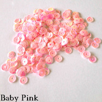 Baby Pink - 6mm Cupped Sequins