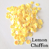 Lemon Chiffon - 6mm Cupped Sequins