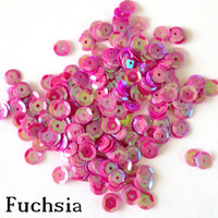 Fuchsia  - 6mm Cupped Sequins