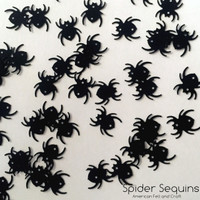 Spider Sequins  - 15mm Spider Shaped Sequins