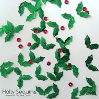 Holly Sequins  - 17mm  Shaped sequins
