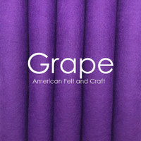 Grape wool blend felt