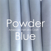 Powder Blue- Wool Blend Felt 