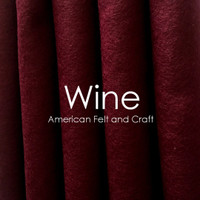 Wine - Wool Blend Felt