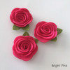 Bright Pink felt roses