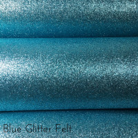 Blue Glitter Felt