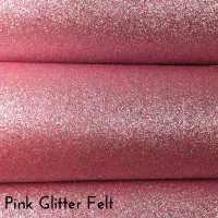 Pink Glitter Felt