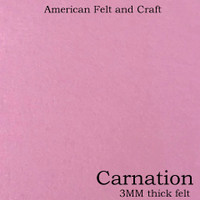 Carnation- 3mm thick felt sheet