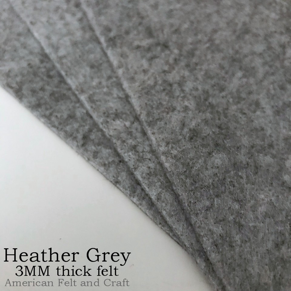 1-3mm Thick Black White Gray Felt Fabric Non-woven Felt Fabric