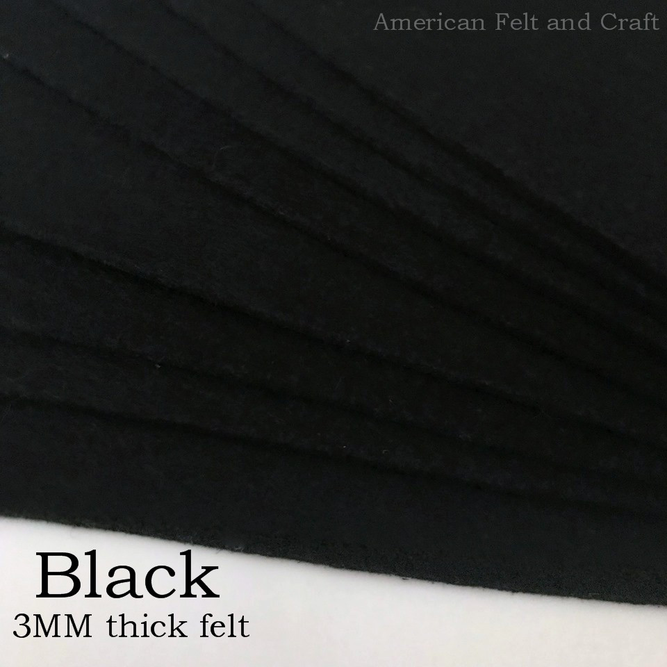 Eco-fi Felt By The Yard - Black 36 Wide - 100% Polyester - Low Iron - Fat  Quarter Gypsy Shop