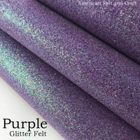 Purple Glitter Felt