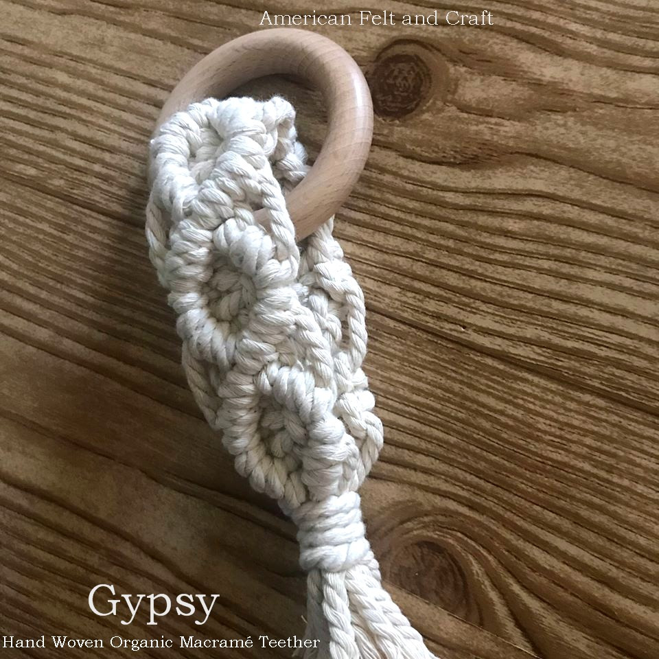 macrame teether diy