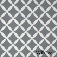 Willow  - Printed Felt Grey