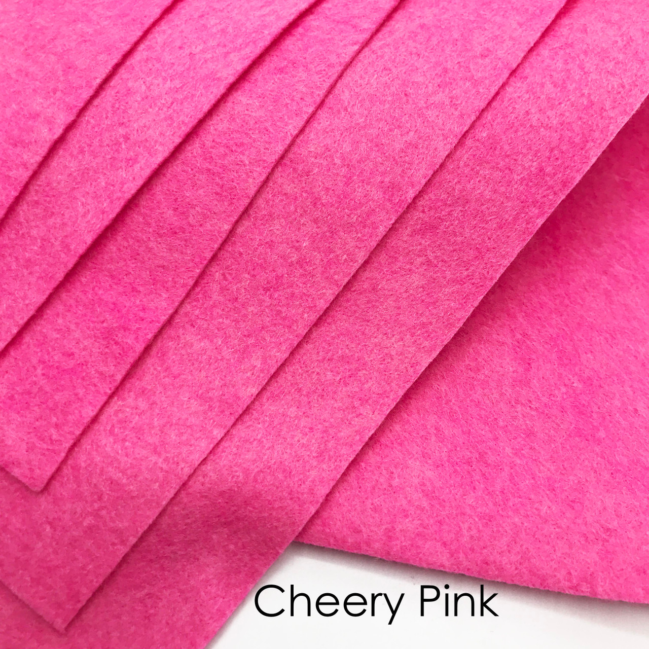 Coral Pink Felt Sheet, Pink Wool Felt
