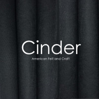 Cinder - wool blend felt 