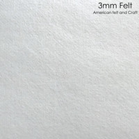 Off White - 3mm thick felt sheet