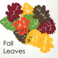 Felt Fall Leaf Cutouts 