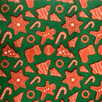 Christmas Cookies Gingerbread  -acrylic felt " 8" x 11.5"  x 1mm