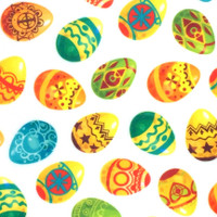Eggs - Easter print acrylic felt 1mm