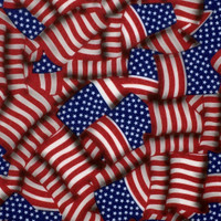 American Flags - Acrylic print felt