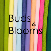 Buds and Blooms - 12 piece felt color collection